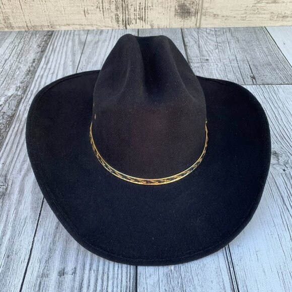 Vintage Pigalle Black Felt Cowboy Hat - Picture 3 of 15